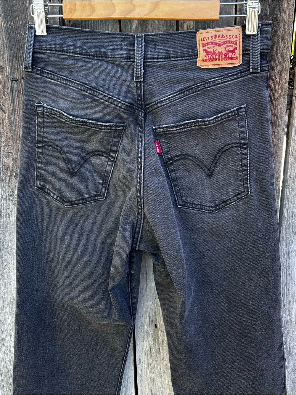 Levi’s Ribcage Straight Ankle Jean Black 28 - Picture 10 of 16
